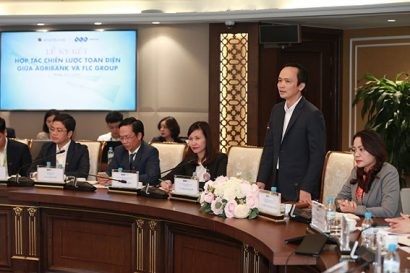 Ông Trịnh Văn Quyết, Chủ tịch HĐQT Tập đoàn FLC phát biểu  