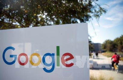 Biểu tượng Google tại Menlo Park, California, Mỹ. Ảnh: AFP/ TTXVN 