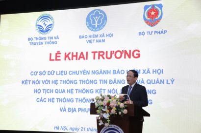 Thứ trưởng bộ TTTT Phạm Anh Tuấn phát biểu tại buổi lễ. 