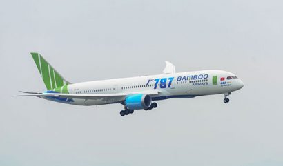 Bamboo Airways đã trở thành hãng hàng không tư nhân Việt Nam đầu tiên khai thác máy bay thân rộng Boeing 787-9 Dreamliner