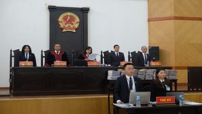 Hội đồng xét xử tuyên án với các bị cáo 