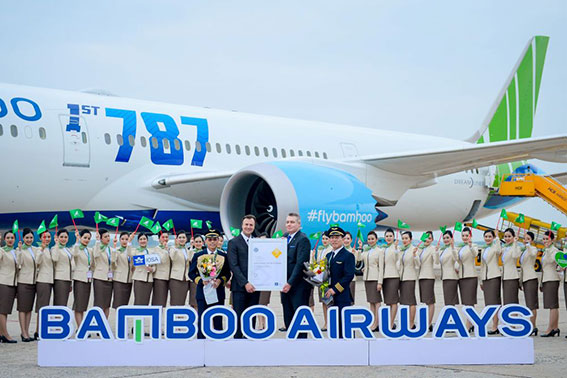 Bamboo Airways chính thức nhận Chứng nhận Đánh giá An toàn Khai thác trong chiều 3/1 tại cảng hàng không quốc tế Nội Bài 