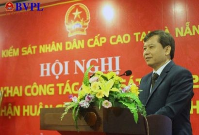 Viện trưởng VKSND tối cao Lê Minh Trí phát biểu chỉ đạo tại Hội nghị. 