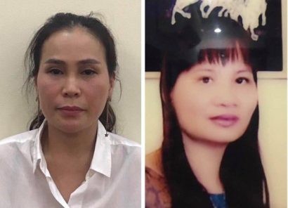 Chân dung 2 bị can nữ trong vụ án là Lê Thị Thanh Thúy (trái) và Nguyễn Thị Thu Thủy. 