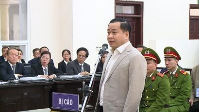 Bị cáo Phan Văn Anh Vũ tại phiên tòa xét xử 