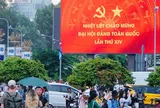 Rực rỡ cờ, hoa chào mừng Đại hội XIV của Đảng