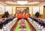 Tuyên bố chung về việc tiếp tục làm sâu sắc quan hệ đối tác hợp tác chiến lược toàn diện, thúc đẩy xây dựng Cộng đồng chia sẻ tương lai Việt Nam - Trung Quốc có ý nghĩa chiến lược ở mức độ cao hơn trong thời kỳ mới