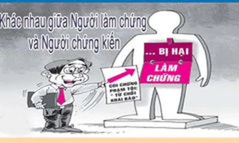Phân biệt người làm chứng và người chứng kiến