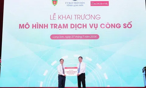 Agribank đồng hành cùng tỉnh Lạng Sơn ra mắt Trạm dịch vụ công số: Ứng dụng công nghệ trong cải cách hành chính, xây dựng thế hệ “công dân số”