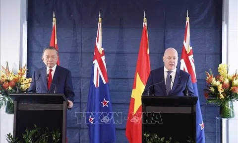 Tuyên bố chung giữa Việt Nam và New Zealand nhân chuyến thăm cấp Nhà nước của Tổng Bí thư, Chủ tịch nước Tô Lâm tới New Zealand