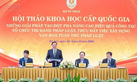 Phó Chủ tịch Quốc hội Nguyễn Khắc Định: Xác định tổ chức thi hành pháp luật là khâu trọng yếu trong quá trình đưa pháp luật vào cuộc sống