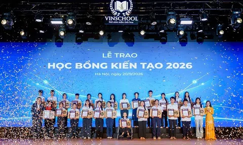Học bổng Kiến tạo mùa 6 của Vinschool: Trao cơ hội để học sinh kiến tạo tương lai