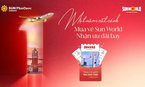 Kỷ niệm 1 năm cất cánh, Sun PhuQuoc Airways tặng khách Sun World mã ưu đãi bay và vé tham quan Cầu Hôn