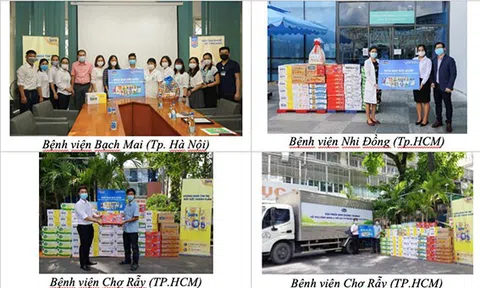 Chiến dịch " Bạn khoẻ mạnh, Việt Nam khoẻ mạnh": Vinamilk trao tặng món quà sức khoẻ đến cán bộ y tế tuyến đầu và gia đình nhân ngày gia định Việt Nam