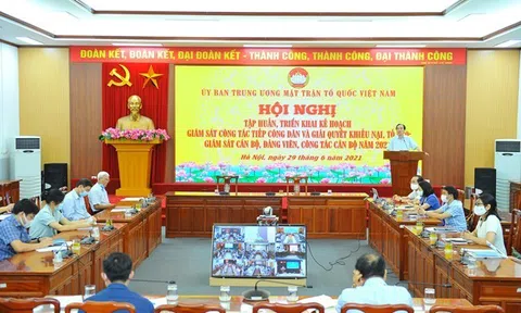 Ủy ban Trung ương Mặt trận Tổ quốc Việt Nam: Triển khai 02 chuyên đề giám sát năm 2021
