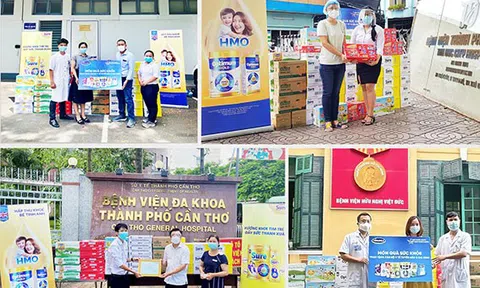 Vinamilk đẩy mạnh hành trình tiếp sức tuyến đầu trong giai đoạn cao điểm chống dịch tại 50 bệnh việc trên cả nước