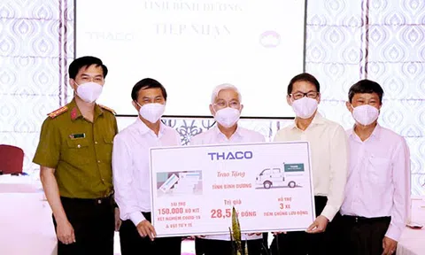 THACO tài trợ phòng, chống dịch Covid-19 ở các tỉnh miền Nam