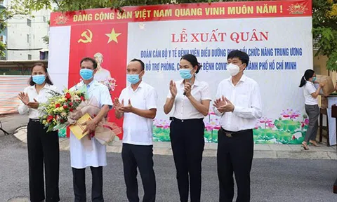 Đoàn chi viện Bệnh viện Điều dưỡng phục hồi chức năng Trung ương: Chúng ta đi, hết dịch mới về