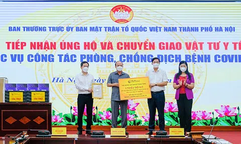 T&T Group trao tặng 1 triệu bộ kit xét nghiệm PCR Covid-19 trị giá 162 tỷ đồng hỗ trợ TP Hà Nội chống dịch