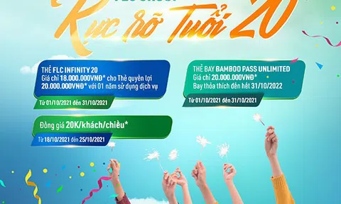Bamboo Airways tưng bừng mở tiệc ưu đãi mừng sinh nhật FLC 20 tuổi