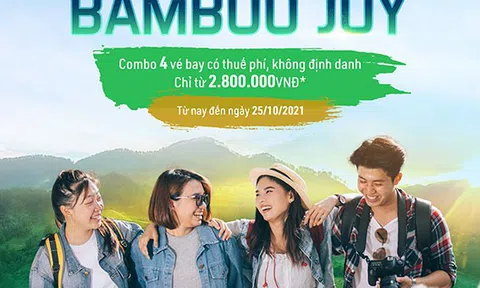 Thoả sức trải nghiệm bay đẳng cấp với ưu đãi đồng giá GV4 của Bamboo Airways
