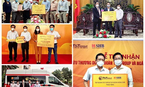 T&T Group và Ngân hàng SHB trao tặng kit xét nghiệm nhanh COVID-19 và xe cứu thương hỗ trợ một số tỉnh, thành trên cả nước