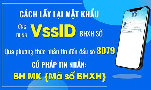 Triển khai hình thức cấp lại mật khẩu đăng nhập ứng dụng VssID qua phương thức nhắn tin đến đầu số 8079