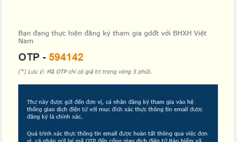 Triển khai hình thức cấp lại mật khẩu ứng dụng VssID miễn phí qua email cá nhân của người dùng