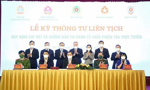 Tòa án nhân dân tối cao: Triển khai thi hành Nghị quyết về tổ chức phiên tòa trực tuyến