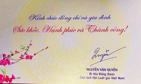 Thư chúc Tết của Chủ tịch Hội Luật gia Việt Nam gửi cán bộ, hội viên Hội Luật gia Việt Nam