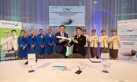 Bamboo Airways ký thoả thuận hợp tác 750 triệu USD với Công ty kỹ thuật và bảo dưỡng máy bay hàng đầu thế giới