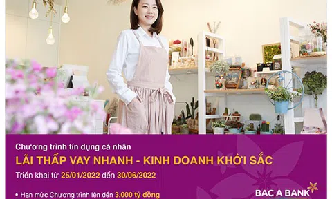 Lãi thấp vay nhanh từ BacA Bank, khách hàng cá nhân đón cơ hội  kinh doanh khởi sắc