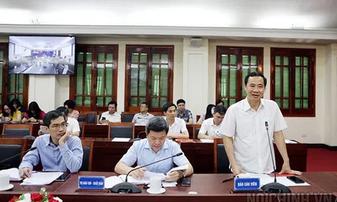 Đồng chí Nguyễn Thái Học, Phó Trưởng Ban Nội chính Trung ương thông tin nội dung tuyên truyền về tổng kết 10 năm công tác phòng, chống tham nhũng, tiêu cực giai đoạn 2012-2022