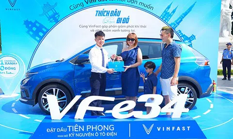 Đến Vincom chơi, được VinFast VF e34 đưa về nhà miễn phí