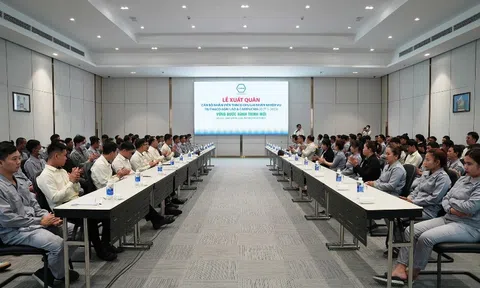 Thaco Chu Lai tổ chức lễ xuất quân đợt 1 cho 120 CBNV sang làm việc tại Lào và Campuchia