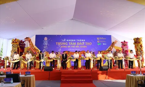 Hà Nội FC khánh thành trung tâm đào tạo bóng đá trẻ tại tỉnh Bắc Giang