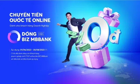 MB trợ lực cho doanh nghiệp nhập khẩu với ưu đãi chuyển tiền quốc tế online 0 đồng trên BIZ MBBank