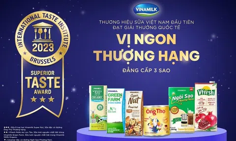 Lần đầu tiên Việt Nam có các sản phẩm được gắn 3 sao về vị ngon, đều thuộc thương hiệu sữa mà “nhà nào cũng có”