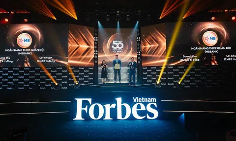MB vào Top 50 công ty niêm yết tốt nhất Việt Nam 2023 của Forbes