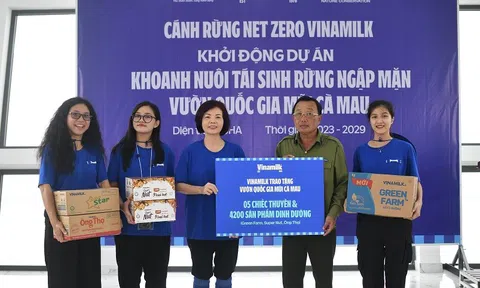 Vinamilk triển khai dự án tái sinh 25 hecta rừng ngập mặn tại Cà Mau