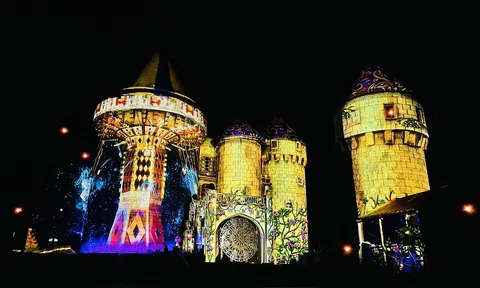 Bà Nà Hills gia tăng trải nghiệm đêm với show 3D mapping siêu thực quy mô lớn