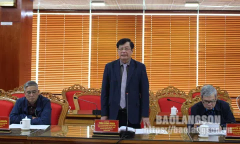 Đoàn công tác của Đảng đoàn Hội Luật gia Việt Nam làm việc tại tỉnh Lạng Sơn