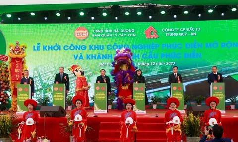 Khởi công xây dựng Khu công nghiệp Phúc Điền mở rộng tại Hải Dương
