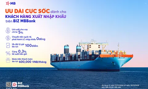 MB ra mắt gói combo giải pháp siêu ưu đãi trợ lực doanh nghiệp xuất nhập khẩu đẩy mạnh hoạt động kinh doanh 2024