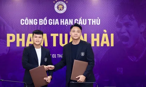 Hà Nội FC gia hạn 3 năm với tiền đạo Phạm Tuấn Hải
