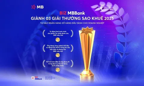 BIZ MBBank giành 3 giải Sao Khuê nhờ công nghệ AI và dữ liệu lớn