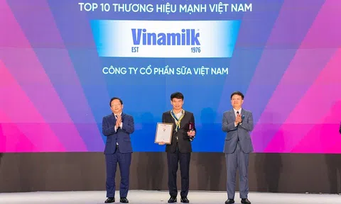 Vinamilk – doanh nghiệp F&B duy nhất được vinh danh Top 10 thương hiệu mạnh Việt Nam 2025