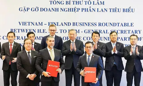 Tổng Bí thư Tô Lâm chứng kiến Vietjet ký thỏa thuận phát triển nguồn lực hàng không quốc tế, thúc đẩy hợp tác mới giữa Việt Nam và Phần Lan
