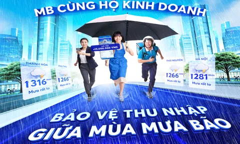 Nhẹ gánh âu lo nhờ có MB bảo vệ nguồn thu nhập mùa bão