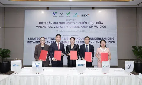 VinEnergo, VinFast, V-Green và Xanh SM hợp tác với IDICO “xanh hoá” các khu công nghiệp